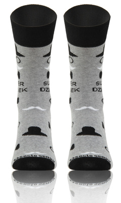 Herrensocken Dzień Babci i Dziadka Super Opa Grau