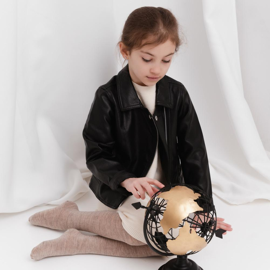 Rajstopki z wełny merino art. 130 TP003 bordowy