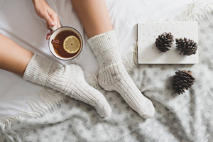 Skarpetki damskie do spania ciepłe art. 067 Steven