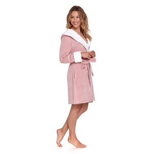 Bademantel Damen Serie 7059 Rosa