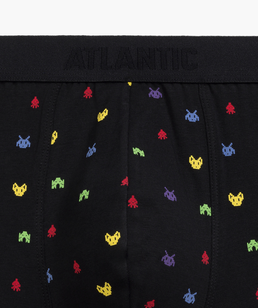 Herren Boxershorts Serie 3MH-054 Grau/Schwarz/Multicolor