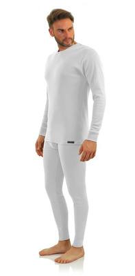 Sesto Senso Herren Winter Set – Bequeme Baumwolle Thermounterwäsche, Langarmshirt und Lange Unterhose, Atmungsaktiv, Ideal für Sport und Freizeit, Grafit, Größen M-XXL