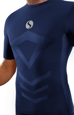 Kurzarmshirt Thermo Active Dunkelblau