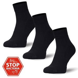 3X 1/2 Frotte Socken mit silbernen Ionen Ag+ Milena