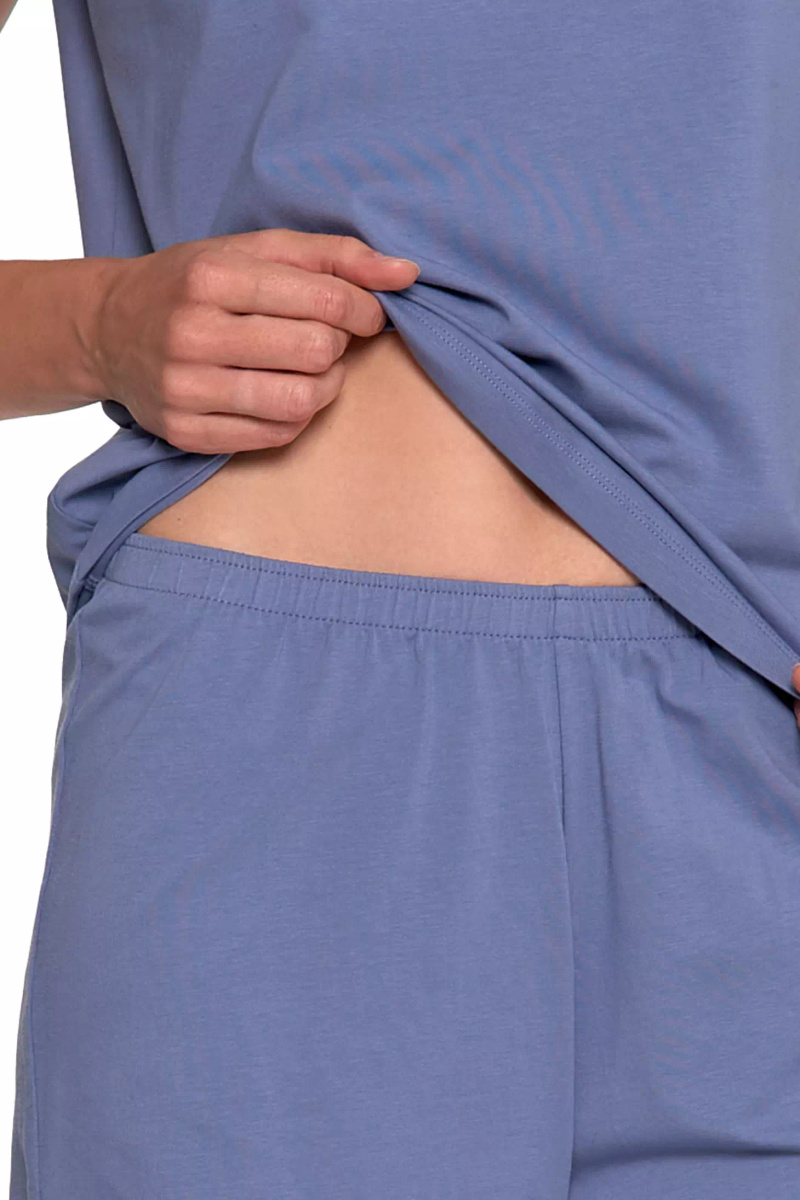 Damenpyjamas mit kurzen Ärmeln