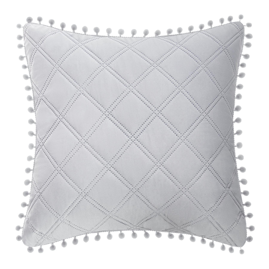 Dekokissen POMPOO Grau
