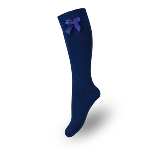 Șosete până la genunchi pentru fete Seria 781 Bleumarin/Albastru