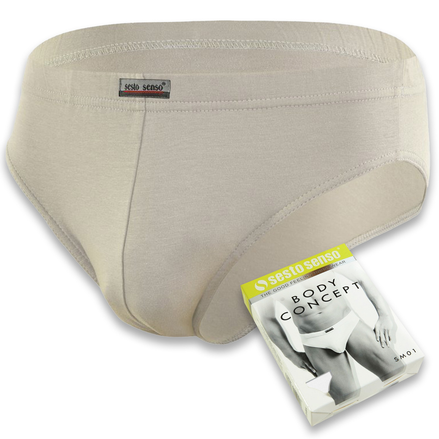 Sesto Senso Herren Slipy Set – Hochwertige Baumwollunterwäsche, Sportlicher Schnitt, Antiallergisch, Schnell trocknend, Perfekte Passform, Farben: Rot, Blau, Schwarz, Weiß, 4er Pack, Für Aktive Männer