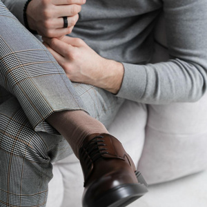 Anzug Socken Glatte Kunst.056 Steven