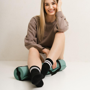 Skarpetki sportowe damskie art.026 NA214 czarne Steven