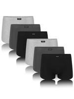 Boxershorts 3BMH-007 Grau, Weiß, Schwarz