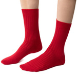 Socks pressureless merino wool dirty red