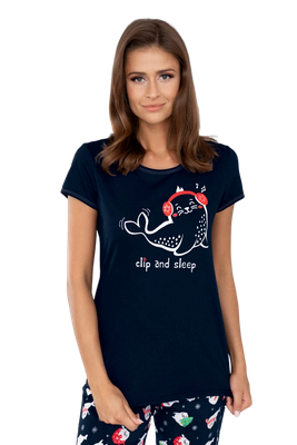 Damska piżama świąteczna z bawełny Kasjana Italian Fashion