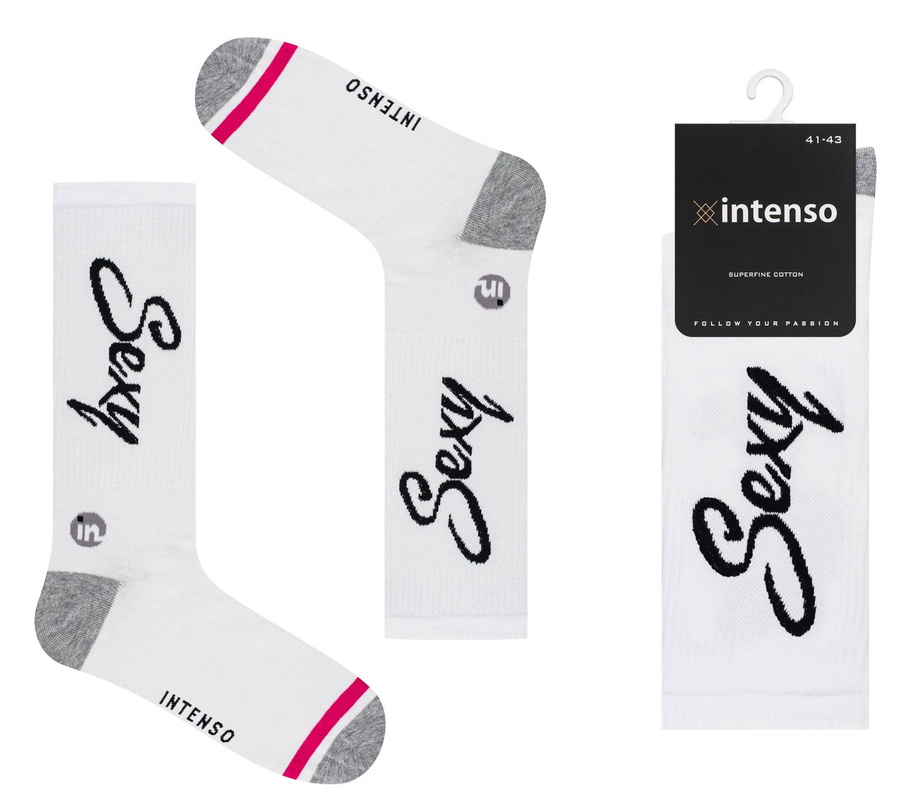 Super Retro Socken mit Aufschriften für ihre Sexy