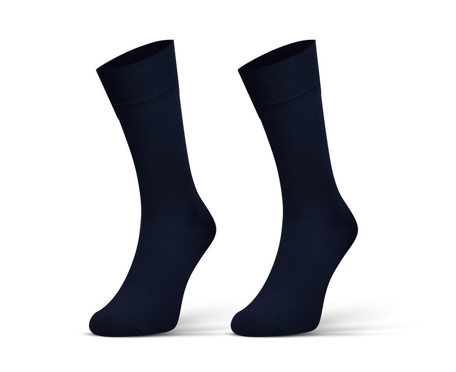 Sesto Senso Herren Anzugsocken – Klassische Baumwollsocken mit Lin Toe® Technologie, Atmungsaktiv, Elastisch, Für Formelle Anlässe, Blau, 90% Baumwolle, Bequem und Strapazierfähig, EU-Hergestellt