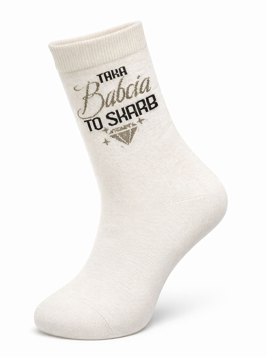 Damen Socken Serie Ecru