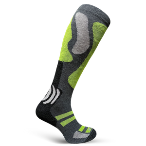 Ciepłe WEŁNIANE skarpety narciarskie, oddychające, antybakteryjne SN Sesto Senso