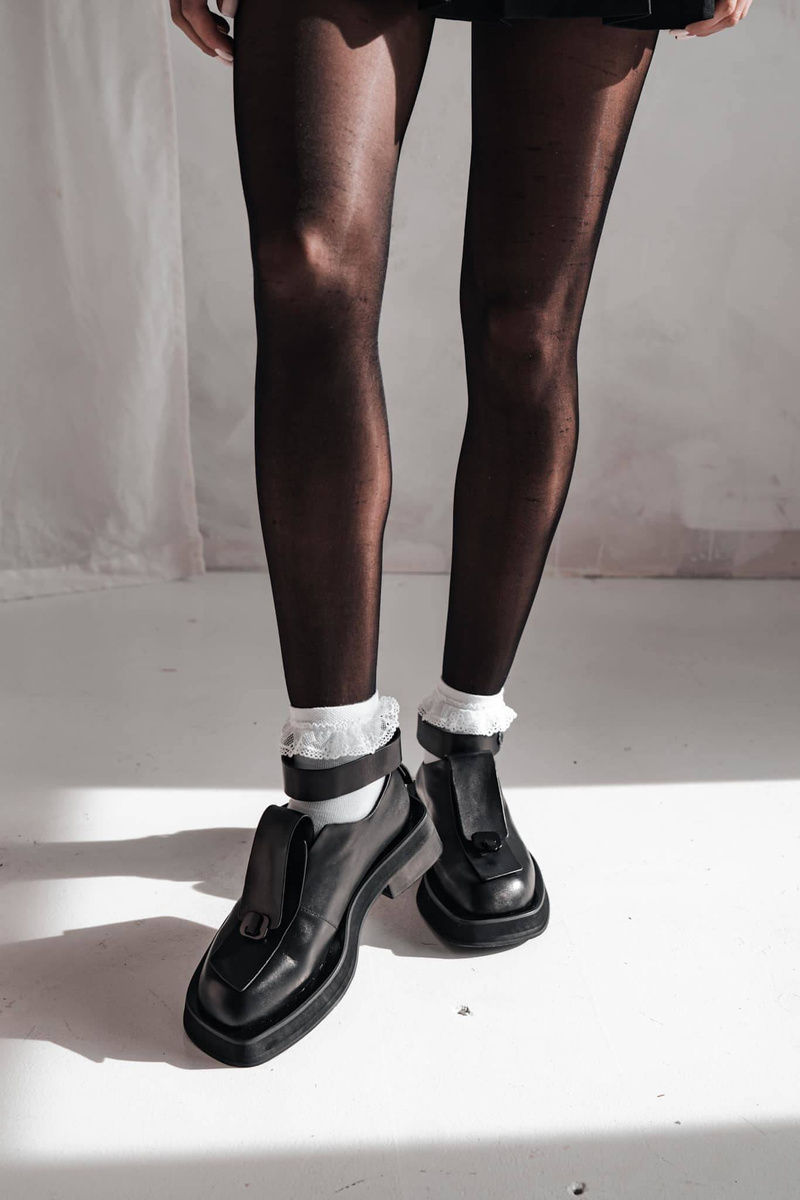 Kindersocken aus Baumwolle Smooth mit Lace 092