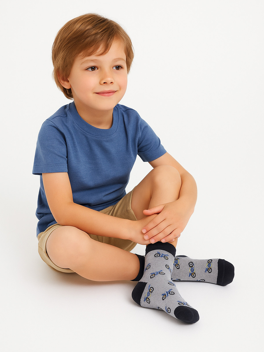 Kolorowe skarpety dziecięce Milena Renifery