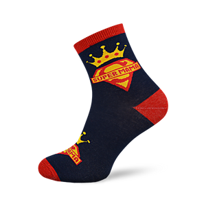 SKARPETY WZORZYSTE DZIEŃ MAMY NA PREZENT MILENA GRANATOWE