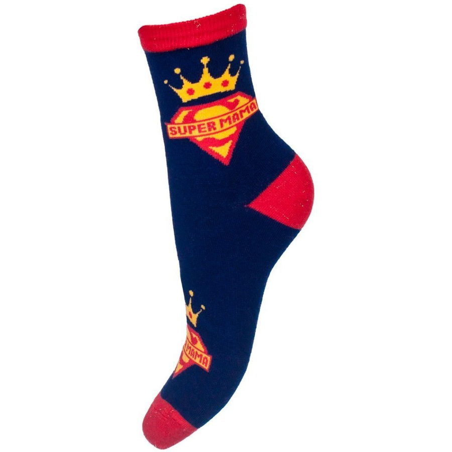 SKARPETY WZORZYSTE DZIEŃ MAMY NA PREZENT MILENA GRANATOWE