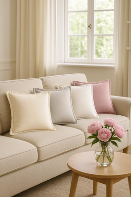 Kissen Soft Velvet Creme