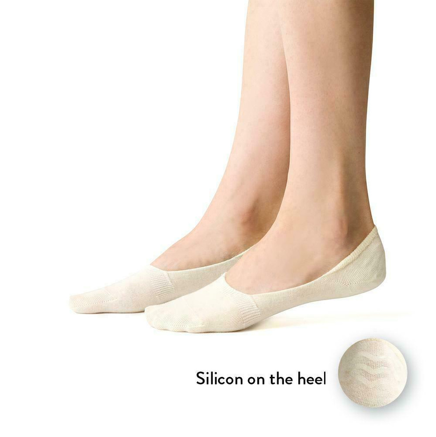 Stopki baleriny bawełniane z silikonem art. 058 Steven