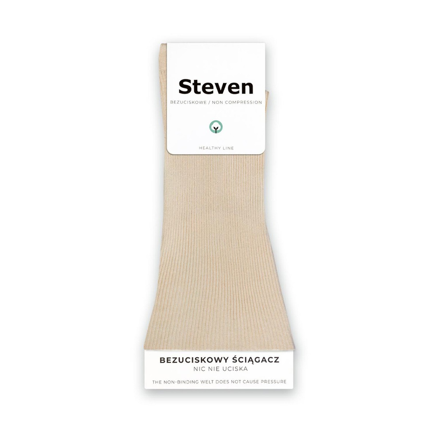 Cotton Non-Pressure Socks Art. 018 Light Beige