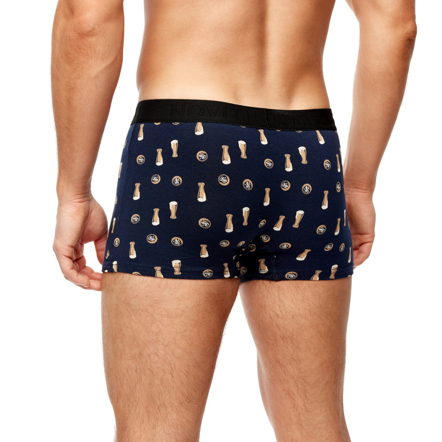 Herren Bier Boxershorts navy blau