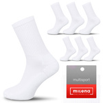 6X warm SPORTS SOCKS 1/2 halb FROTTE Multisport Milena