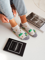 Damen-Füßlinge Serie 146 Ecru