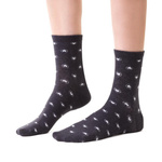 Socken Serie Gemustert Grau