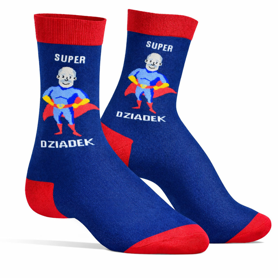 Socken Herren Serie Großeltern Tag Blau, Blau