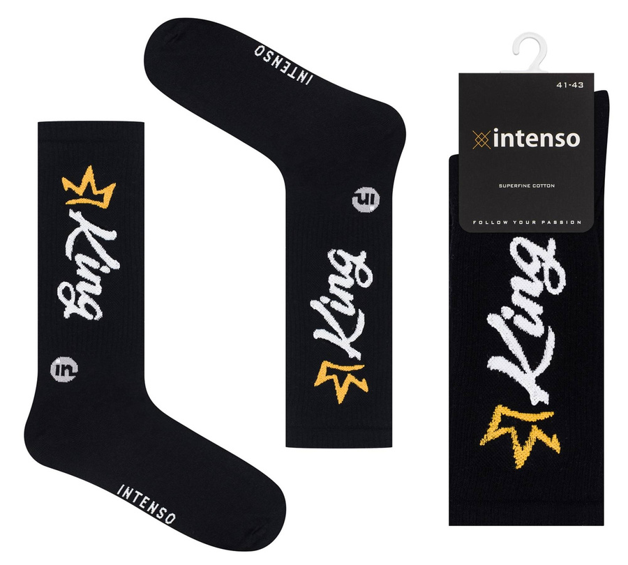 Super Retro Socken mit Aufschriften für ihn King