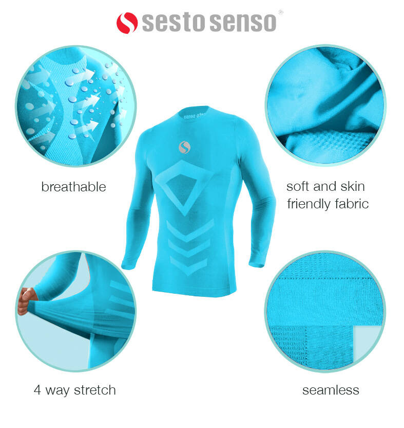 Funktionsshirt Thermo Active Blau
