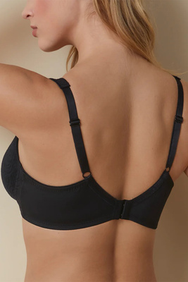 Teresa Geprägter Soft-BH, negro-schwarz