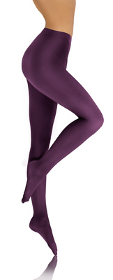 Sesto Senso Damen Strumpfhose Gerda 100 DEN – Warme Akryl Strumpfhose mit Jacquardmuster, Weiches und Bequemes Design, Ideal für Wintertage, Rot/Bordeaux, Größe 2 bis XL