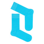 Șosete bărbătești de costum Seria Gładkie Albastre