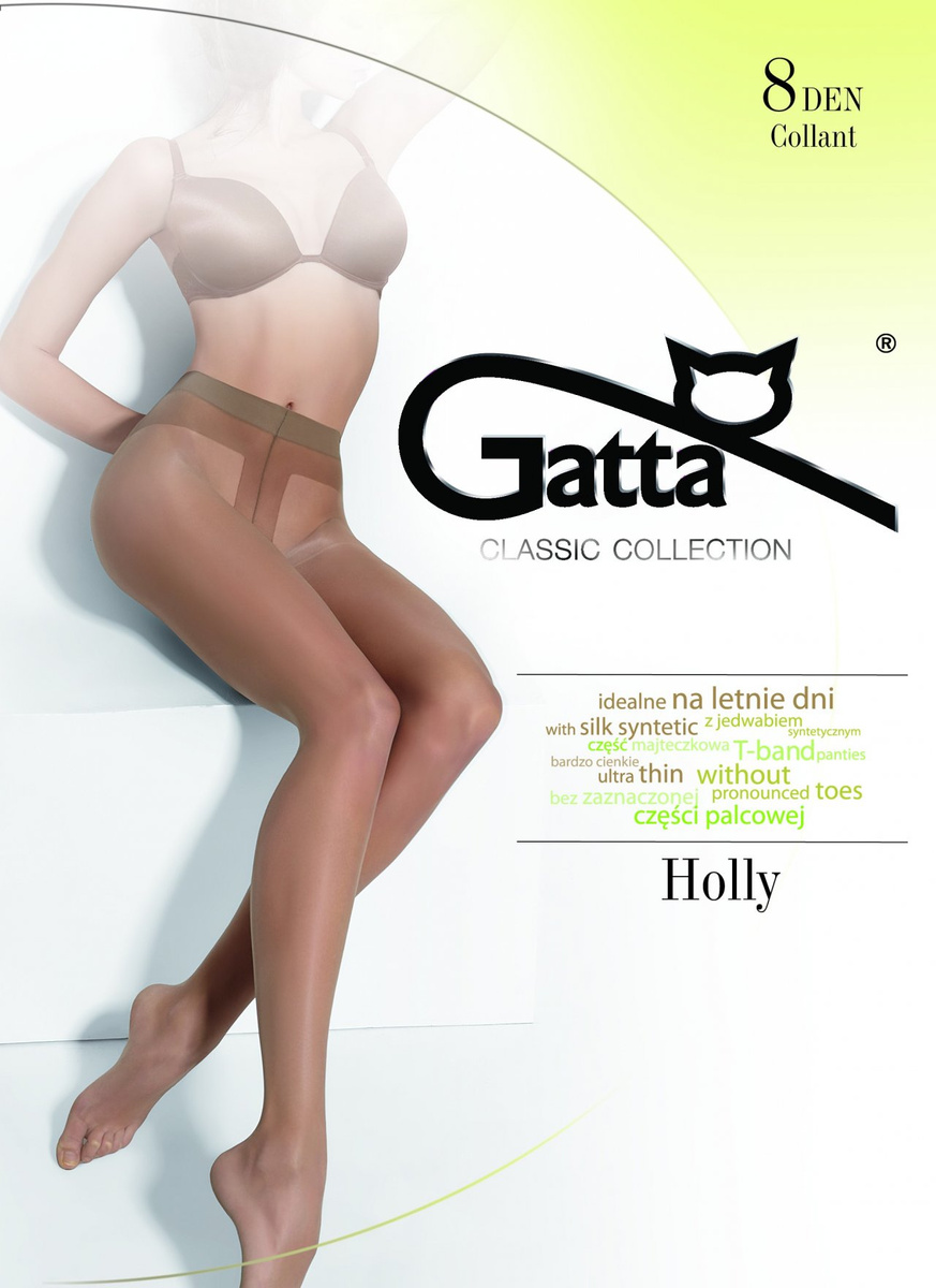 Holly Strumpfhose 8 DEN T-BAND Transparent Gatta