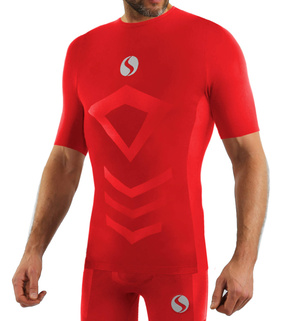 Herren T-Shirt Thermo Active Rot