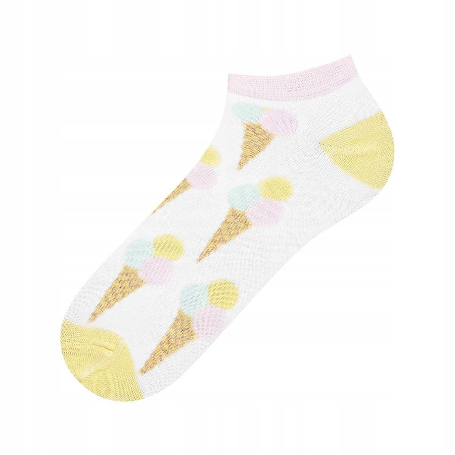 Stopki damskie kolorowe SOXO GOOD STUFF śmieszne lody