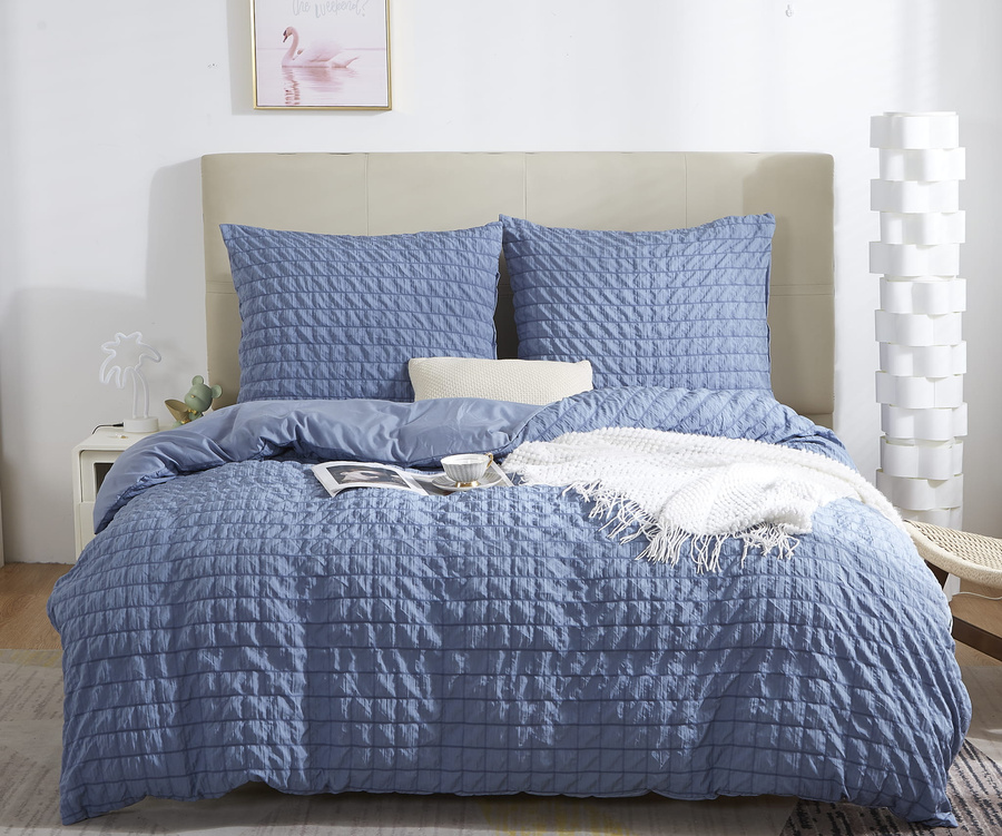 Bettwäsche Creasy Dunkelblau