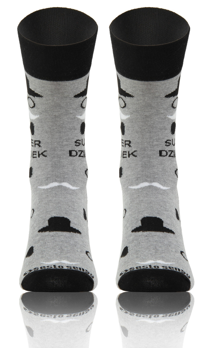 Herrensocken Dzień Babci i Dziadka Super Opa Grau
