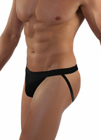 Herren-Slip Jockstrap Schwarz