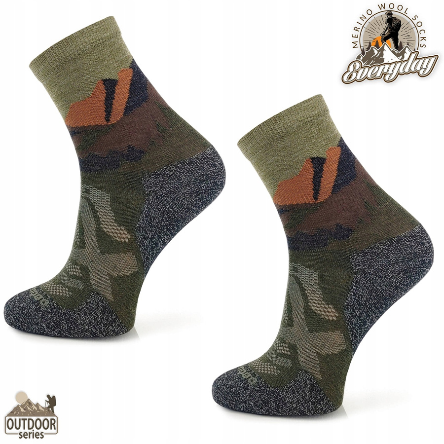 Trekking-Socken aus Merinowolle TRE18 Comodo