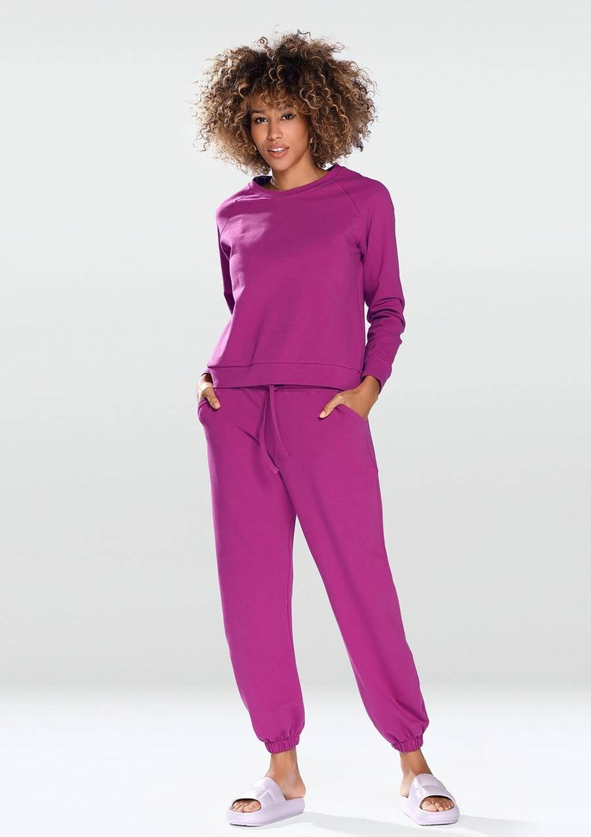 Damen Sweatset Serie Fuchsia Baumwolle