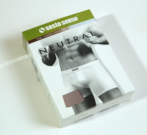 Sesto Senso Herren Baumwoll Boxershorts – Komfortable Unterwäsche mit Elastan, Bequemes Design, Flache Nähte, Ohne Druckstellen, Beige, Neu, Für Männer