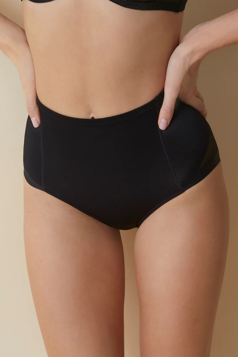 907 Control Correcting High Waisted Panties, negro-black