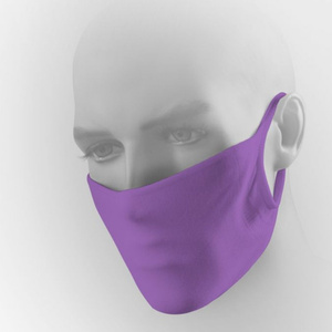 ANTIVIRALE SCHUTZMASKE MIT FILTEREINSATZ VIOLETT