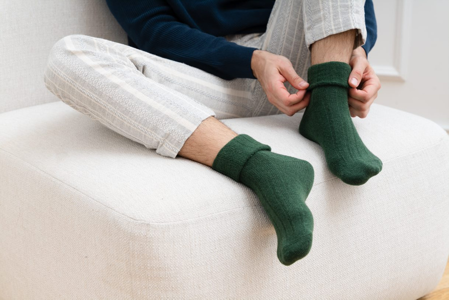 Herrensocken Serie Art. 044 Honigfarben